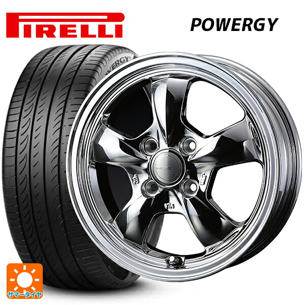 185/60R15 84H ピレリ パワジー 正規品 ウェッズ グラフト 5S ブライトスパッタリング 15-5.5J 国産車用 サマータイヤホイール4本セット