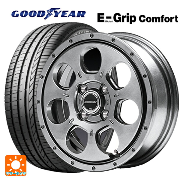 165/50R15 73V グッドイヤー エフィシェントグリップ コンフォート エムアイディー MIDホイール マッドエージェント メタリックグレー 15-4.5J 国産車用 サマータイヤホイール4本セット｜タイヤホイール専門店コニシタイヤ