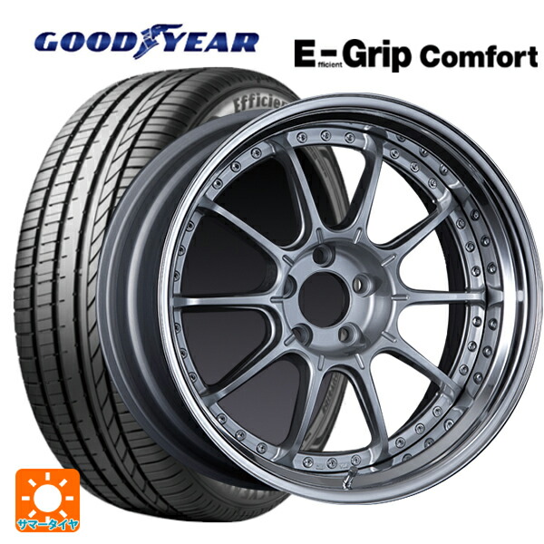 225/35R19 88W XL グッドイヤー エフィシェントグリップ コンフォート タナベ SSR プロフェッサー SP5 ハイブライトシルバー 19-8J 国産車用 サマータイヤホイール4本セット