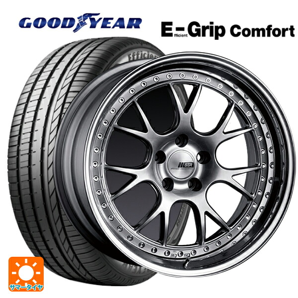 215/35R19 85W XL グッドイヤー エフィシェントグリップ コンフォート タナベ SSR プロフェッサー MS3 チタンシルバー 19-8J 国産車用 サマータイヤホイール4本セット|タイヤホイール専門店コニシタイヤ