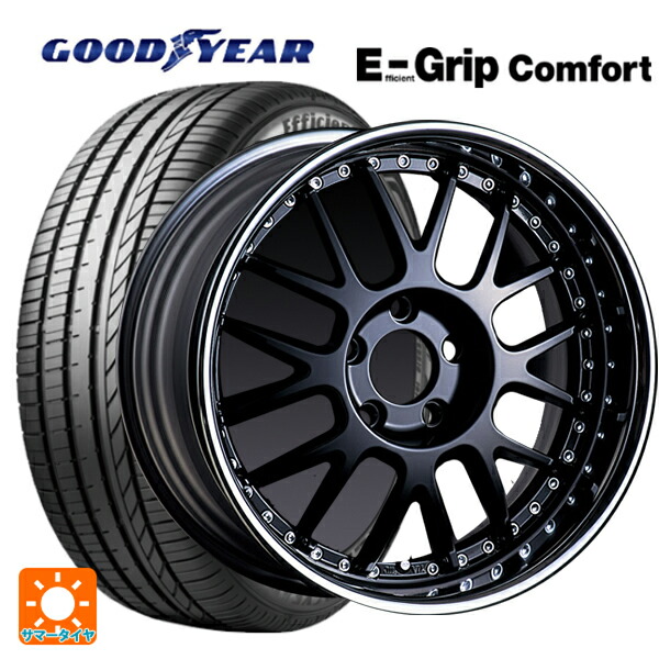 215/50R17 95V XL グッドイヤー エフィシェントグリップ コンフォート タナベ SSR プロフェッサー MS1R ブラック 17-7J 国産車用 サマータイヤホイール4本セット 165,235円