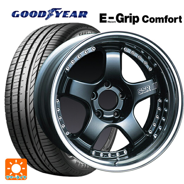 トヨタ GRヤリス(PA系)用 255/35R18 94W XL グッドイヤー エフィシェントグリップ コンフォート タナベ SSR プロフェッサー SP1 ブラック 新品サマータイヤホイール 4本セット|タイヤホイール専門店コニシタイヤ