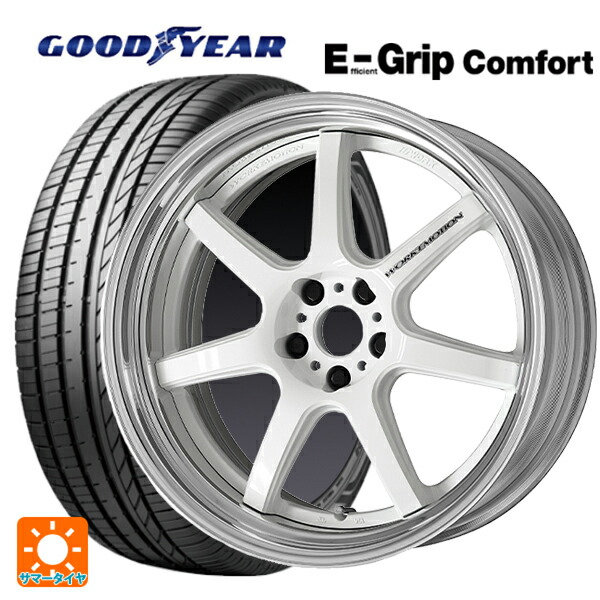 225/60R18 100V グッドイヤー エフィシェントグリップ コンフォート ワーク エモーション T7R 2P WHT 18-7J 国産車用 サマータイヤホイール4本セット