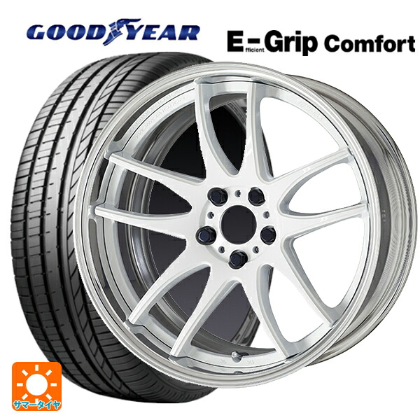 245/50R18 100W グッドイヤー エフィシェントグリップ コンフォート ワーク エモーション CR 2P WHT 18-8.5J 国産車用 サマータイヤホイール4本セット｜タイヤホイール専門店コニシタイヤ