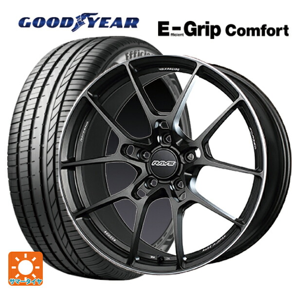 トヨタ アルファード(30系)用 245/40R20 99W XL グッドイヤー エフィシェントグリップ コンフォート レイズ ボルクレーシング G025 MK 新品サマータイヤホイール 4本セット|タイヤホイール専門店コニシタイヤ