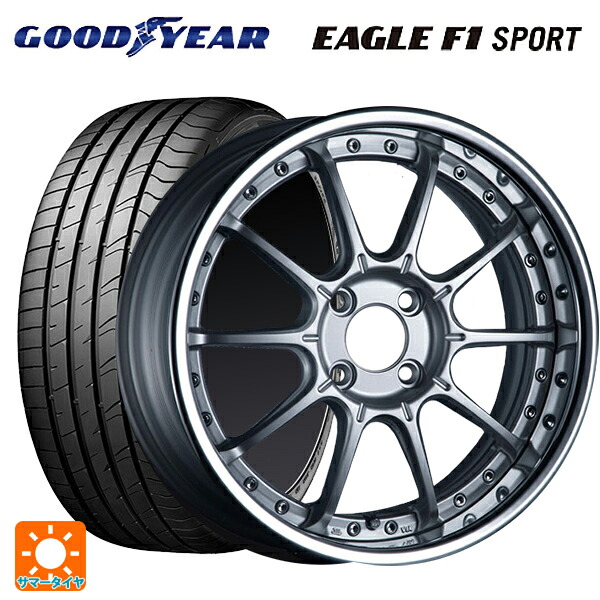 195/50R16 84V グッドイヤー イーグルF1 スポーツ タナベ SSR プロフェッサー SP5R ハイブライトシルバー 16-6.5J 国産車用 サマータイヤホイール4本セット