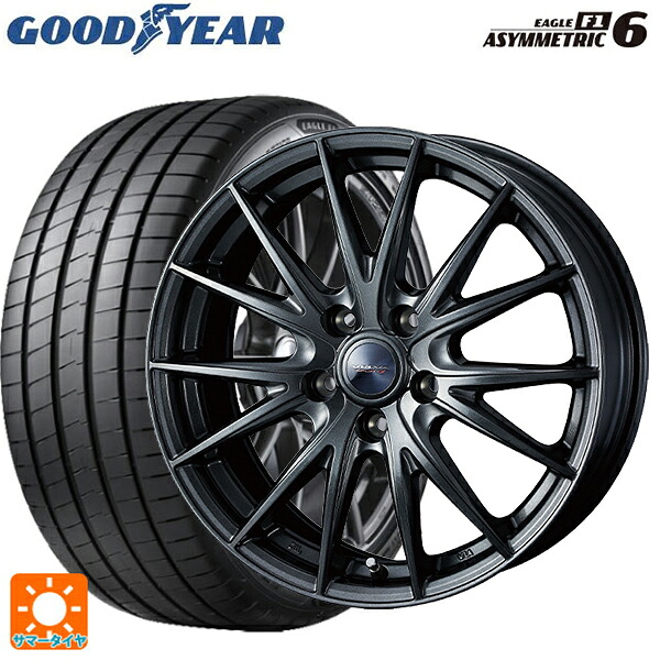 245/35R18 92Y XL グッドイヤー イーグル F1 アシメトリック6 ウェッズ ヴェルバ スポルト2 # ディープメタル2 18-8J 国産車用 サマータイヤホイール4本セット