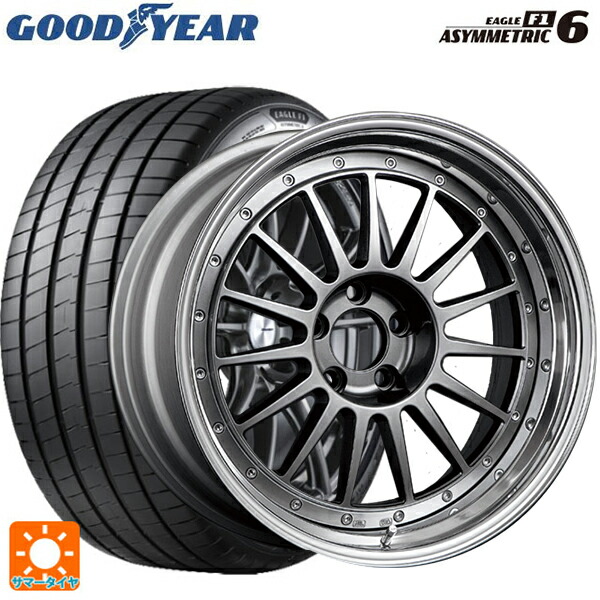 トヨタ GRヤリス(PA系)用 225/40R18 92Y XL グッドイヤー イーグル F1 アシメトリック6 タナベ SSR プロフェッサー TF1 チタンシルバー 新品サマータイヤホイール 4本セット｜タイヤホイール専門店コニシタイヤ 215,155円
