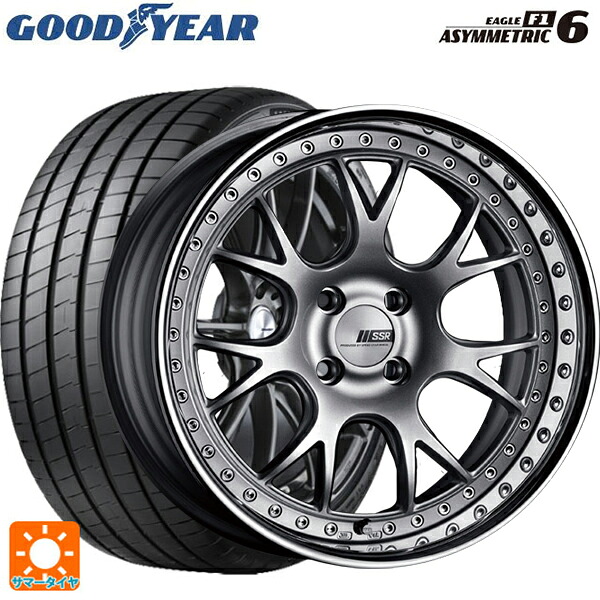 トヨタ カローラ スポーツ(210系)用 215/45R17 91Y XL グッドイヤー イーグル F1 アシメトリック6 タナベ SSR プロフェッサー MS3R シルバー 新品サマータイヤホイール 4本セット