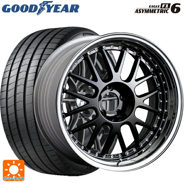 トヨタ GRヤリス(PA系)用 225/40R18 92Y XL グッドイヤー イーグル F1 アシメトリック6 タナベ SSR プロフェッサー MS1 ブラック 新品サマータイヤホイール 4本セット｜タイヤホイール専門店コニシタイヤ