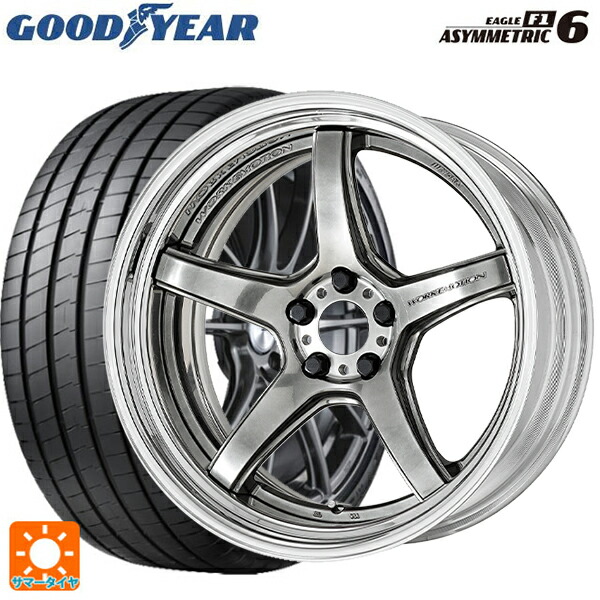 225/40R19 93Y XL グッドイヤー イーグル F1 アシメトリック6 ワーク エモーション T5R 2P GTS 19-8J 国産車用 サマータイヤホイール4本セット