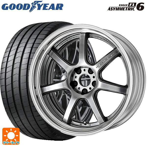 225/40R19 93Y XL グッドイヤー イーグル F1 アシメトリック6 ワーク エモーション T7R 2P GTS 19-8J 国産車用 サマータイヤホイール4本セット