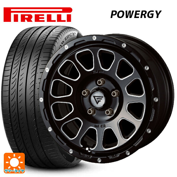 215/60R16 99V XL ピレリ パワジー 正規品 エクシズルライン デルタフォース オーバル ブラックマシニング 16-7J 国産車用 サマータイヤホイール4本セット