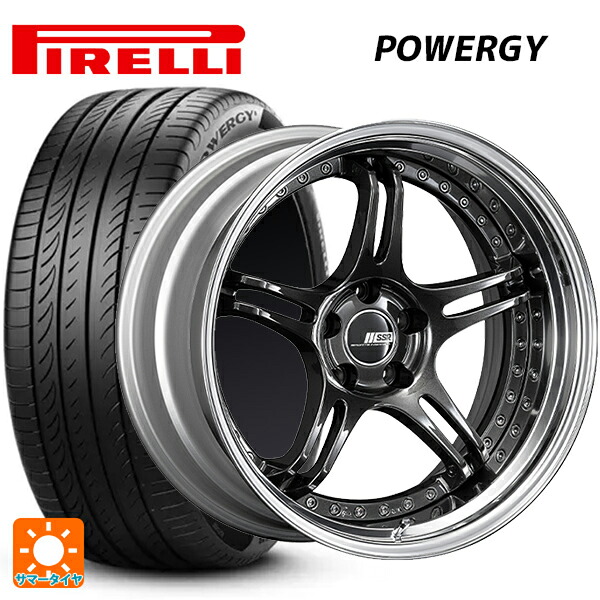 トヨタ カローラ スポーツ(210系)用 225/40R18 92W XL ピレリ パワジー 正規品 タナベ SSR プロフェッサー SPX プリズムダークガンメタ 新品サマータイヤホイール 4本セット