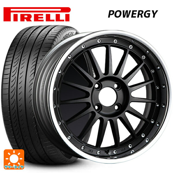 205/45R17 88W XL ピレリ パワジー 正規品 タナベ SSR プロフェッサー TF1R フラットブラック 17-7J 国産車用 サマータイヤホイール4本セット|タイヤホイール専門店コニシタイヤ