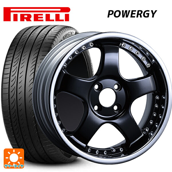 205/45R17 88W XL ピレリ パワジー 正規品 タナベ SSR プロフェッサー SP1R ブラック 17-7J 国産車用 サマータイヤホイール4本セット|タイヤホイール専門店コニシタイヤ
