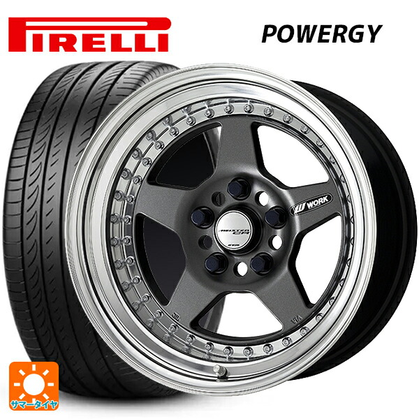 215/65R16 98H ピレリ パワジー 正規品 ワーク マイスター CR01 MGM 16-6.5J 国産車用 サマータイヤホイール4本セット