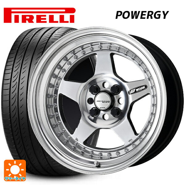 215/60R16 99V XL ピレリ パワジー 正規品 ワーク マイスター CR01 PP 16-6.5J 国産車用 サマータイヤホイール4本セット|タイヤホイール専門店コニシタイヤ