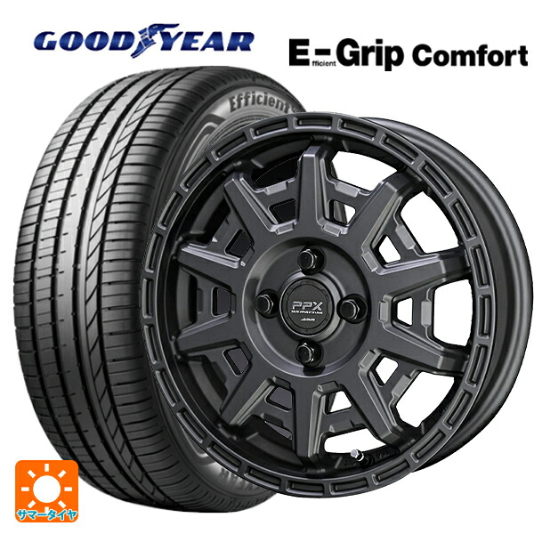 165/55R14 72V グッドイヤー エフィシェントグリップ コンフォート 共豊 PPX D10X マットダークガンメタリック 14-4.5J 国産車用 サマータイヤホイール4本セット