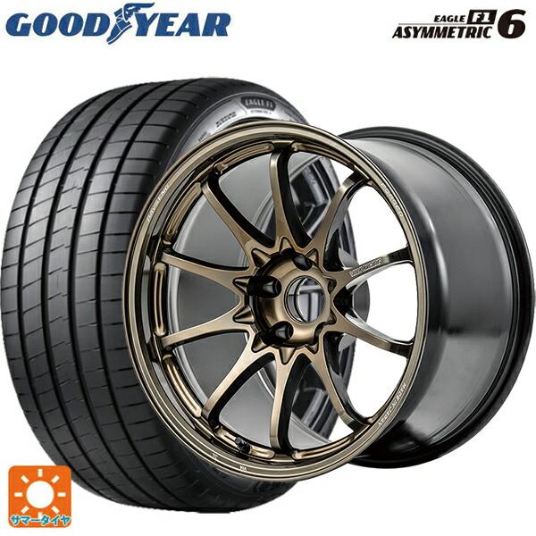 スバル レヴォーグ(VN系)用 225/45R18 95Y XL グッドイヤー イーグル F1 アシメトリック6 レイズ ボルクレーシング CE28N プラス SZ 新品サマータイヤホイール 4本セット