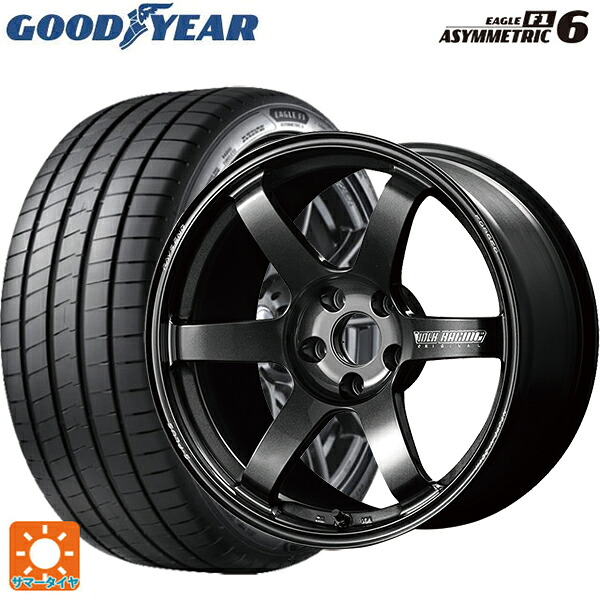 225/60R18 104W XL グッドイヤー イーグル F1 アシメトリック6 レイズ ボルクレーシング TE37サーガ S-プラス MM 18-7.5J 国産車用 サマータイヤホイール4本セット