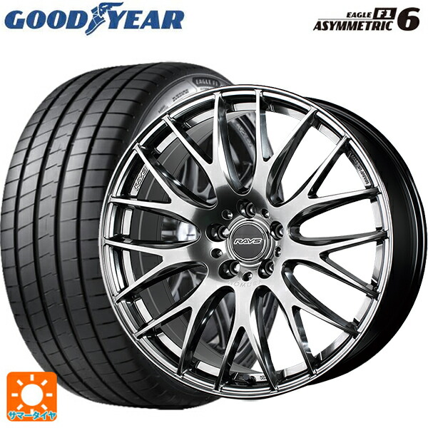 トヨタ GRヤリス(PA系)用 255/35R18 94Y XL グッドイヤー イーグル F1 アシメトリック6 レイズ ホムラ 2X9 プラス QNK 新品サマータイヤホイール 4本セット