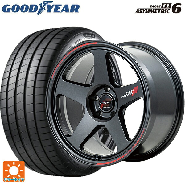 235/45R18 98Y XL グッドイヤー イーグル F1 アシメトリック6 エムアイディー MIDレーシング TR50 ターマックブラック 18-8J 国産車用 サマータイヤホイール4本セット