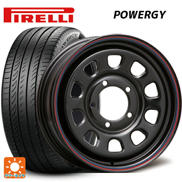 215/65R16 98H ピレリ パワジー 正規品 エムエルジェイ デイトナ SS Black 16-5.5J 国産車用 サマータイヤホイール4本セット