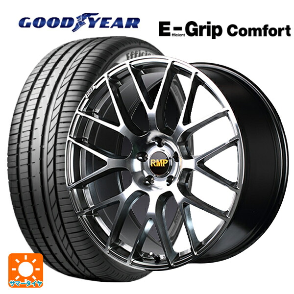 スバル WRX S4(VBH)用 245/35R19 93W XL グッドイヤー エフィシェントグリップ コンフォート エムアイディー MID エクスクルーシブ 028F ハイパーメタルコートミラーカット 新品サマータイヤホイール 4本セット|タイヤホイール専門店コニシタイヤ