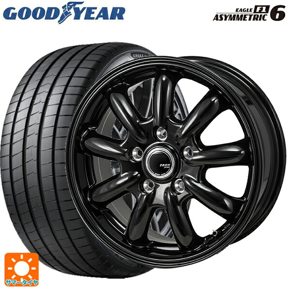 235/60R18 107W XL グッドイヤー イーグル F1 アシメトリック6 ジャパン三陽 ザック JP209 グロスブラック 18-7.5J 国産車用 サマータイヤホイール4本セット
