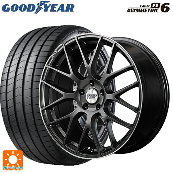 ホンダ ステップワゴン(RP6~8)用 225/40R18 92Y XL グッドイヤー イーグル F1 アシメトリック6 エムアイディー MID エクスクルーシブ 028F セミグロスガンメタ＋リムエッジＤＣ＋ロゴマシニング 新品サマータイヤホイール 4本セット