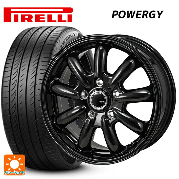 スバル クロストレック(5AA-GUE)用 225/60R17 99H ピレリ パワジー 正規品 ジャパン三陽 ザック JP209 グロスブラック 新品サマータイヤホイール 4本セット