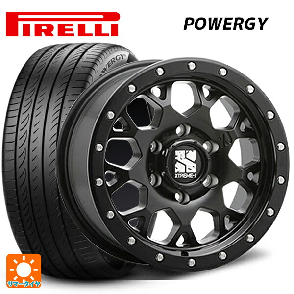 215/65R16 98H ピレリ パワジー 正規品 エムエルジェイ エクストリームJ XJ04 Satin Black 16-7J 国産車用 サマータイヤホイール4本セット
