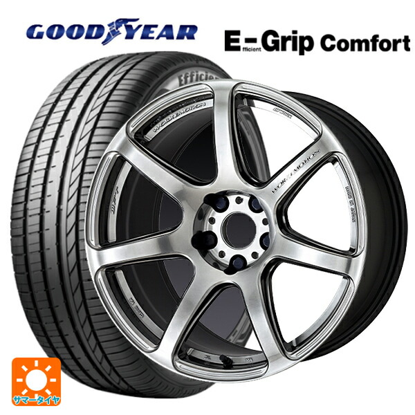 トヨタ ヴォクシー(90系)用 215/45R18 93W XL グッドイヤー エフィシェントグリップ コンフォート ワーク エモーション T7R GTS 新品サマータイヤホイール 4本セット|タイヤホイール専門店コニシタイヤ