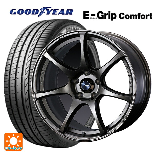 トヨタ ヤリス(10系)用 195/45R17 81W グッドイヤー エフィシェントグリップ コンフォート ウェッズ ウェッズスポーツ SA75R EJ-BRONZE 新品サマータイヤホイール 4本セット