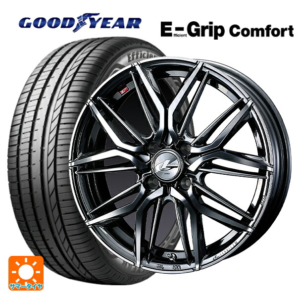 165/60R14 75H グッドイヤー エフィシェントグリップ コンフォート ウェッズ レオニス LM BMCMC 14-4.5J 国産車用 サマータイヤホイール4本セット