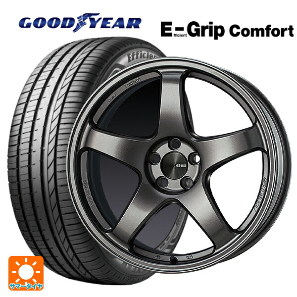 トヨタ GRヤリス(PA系)用 255/35R18 94W XL グッドイヤー エフィシェントグリップ コンフォート エンケイ パフォーマンスライン PF05 DS 新品サマータイヤホイール 4本セット|タイヤホイール専門店コニシタイヤ