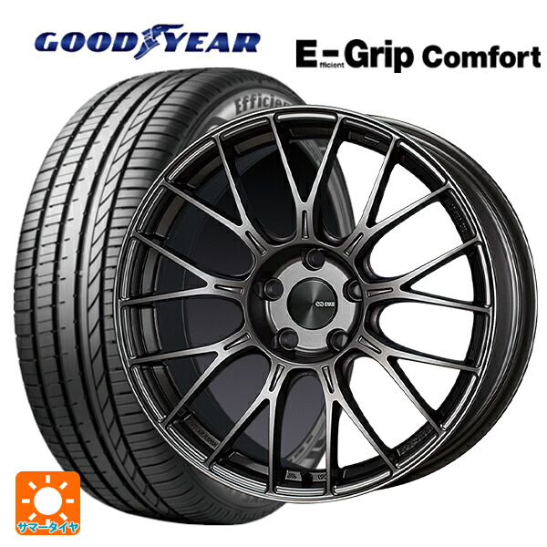 トヨタ GR86(ZN8)用 255/35R18 94W XL グッドイヤー エフィシェントグリップ コンフォート エンケイ パフォーマンスライン PFM1 ダークシルバー 新品サマータイヤホイール 4本セット|タイヤホイール専門店コニシタイヤ