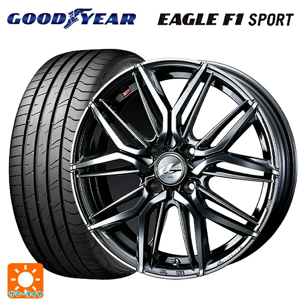 195/50R16 84V グッドイヤー イーグルF1 スポーツ ウェッズ レオニス LM BMCMC 16-6J 国産車用 サマータイヤホイール4本セット｜タイヤホイール専門店コニシタイヤ