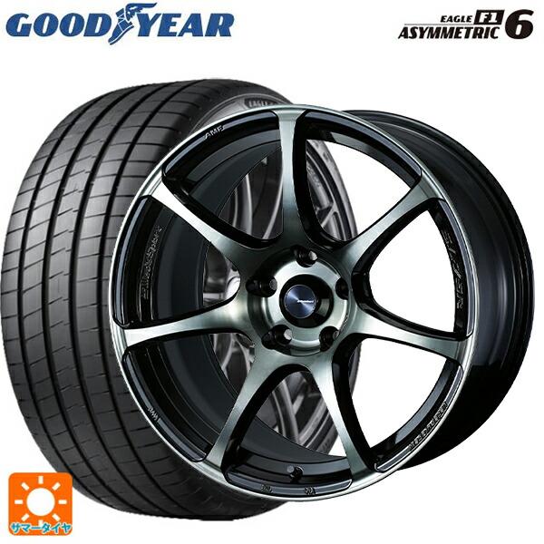 245/40R18 97Y XL グッドイヤー イーグル F1 アシメトリック6 ウェッズ ウェッズスポーツ SA75R WBC 18-8J 国産車用 サマータイヤホイール4本セット