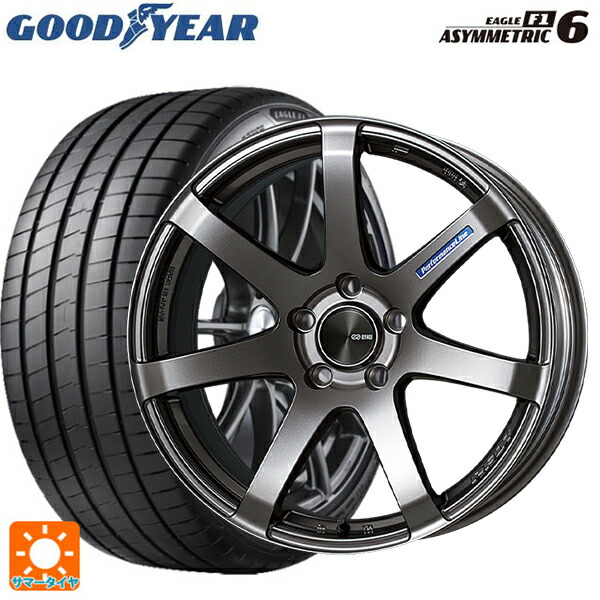 トヨタ GRヤリス(PA系)用 235/40R18 95Y XL グッドイヤー イーグル F1 アシメトリック6 エンケイ パフォーマンスライン PF07 DS 新品サマータイヤホイール 4本セット