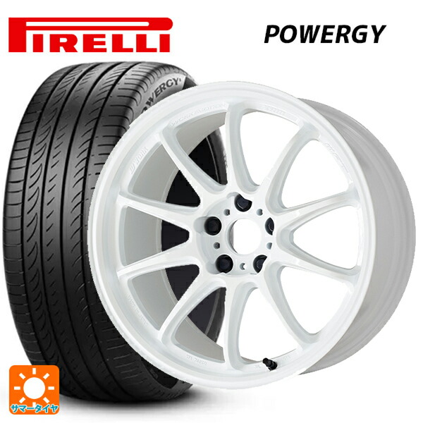 スバル レヴォーグ(VN系)用 215/50R17 95W XL ピレリ パワジー 正規品 ワーク エモーション ZR10 AZW 新品サマータイヤホイール 4本セット
