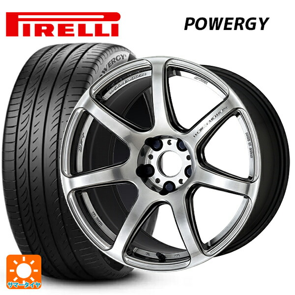 トヨタ ノア(90系)用 215/45R18 93W XL ピレリ パワジー 正規品 ワーク エモーション T7R GTS 新品サマータイヤホイール 4本セット