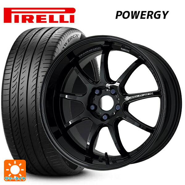 245/45R18 100Y XL ピレリ パワジー 正規品 ワーク エモーション D9R BLK 18-8.5J 国産車用 サマータイヤホイール4本セット|タイヤホイール専門店コニシタイヤ