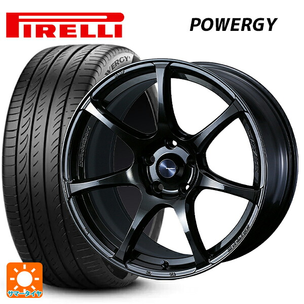 225/40R18 92W XL ピレリ パワジー 正規品 ウェッズ ウェッズスポーツ SA75R HBC2 18-7.5J 国産車用 サマータイヤホイール4本セット