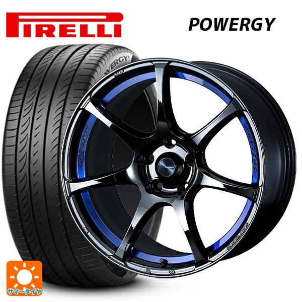 トヨタ GRカローラ(4BA-GZEA14H)用 235/40R18 95W XL ピレリ パワジー 正規品 # ウェッズ ウェッズスポーツ SA75R BLC2 新品サマータイヤホイール 4本セット