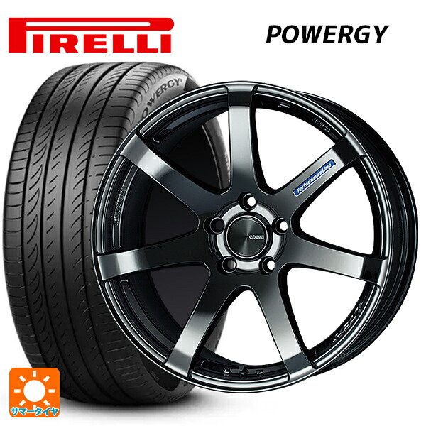 235/60R18 107V XL ピレリ パワジー 正規品 エンケイ パフォーマンスライン PF07 SBK 18-8J 国産車用 サマータイヤホイール4本セット