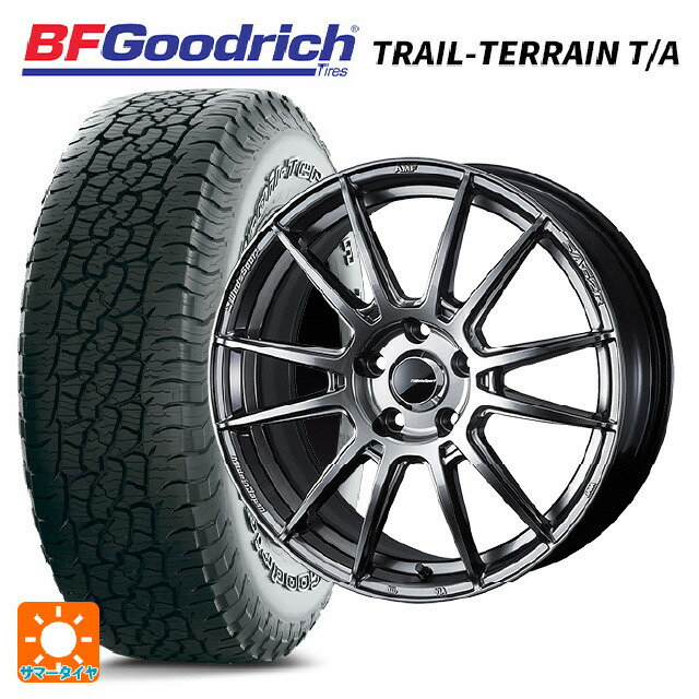 スバル レガシィアウトバック(BS系)用 225/65R17 102T BFグッドリッチ トレイルテレーン T/A ホワイトレター 正規品 # ウェッズ ウェッズスポーツ SA62R PSB 新品サマータイヤホイール 4本セット|タイヤホイール専門店コニシタイヤ