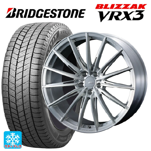 トヨタ プリウス(60系)用 195/50R19 88Q ブリヂストン ブリザック VRX3 正規品 ウェッズ エフゼロ FZ-4 BRUSHED 新品スタッドレスタイヤホイール 4本セット