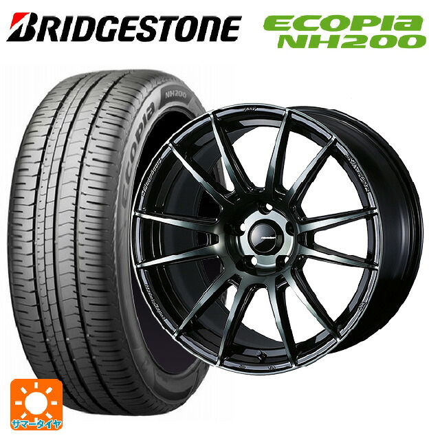 トヨタ プリウス(60系)用 195/60R17 90H ブリヂストン エコピア NH200 正規品 ウェッズ ウェッズスポーツ SA62R WBC 新品サマータイヤホイール 4本セット｜タイヤホイール専門店コニシタイヤ
